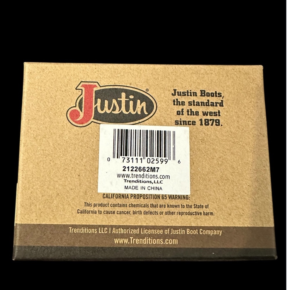 Justin Boots Tan Leather Card Holder - Picture 5 of 5